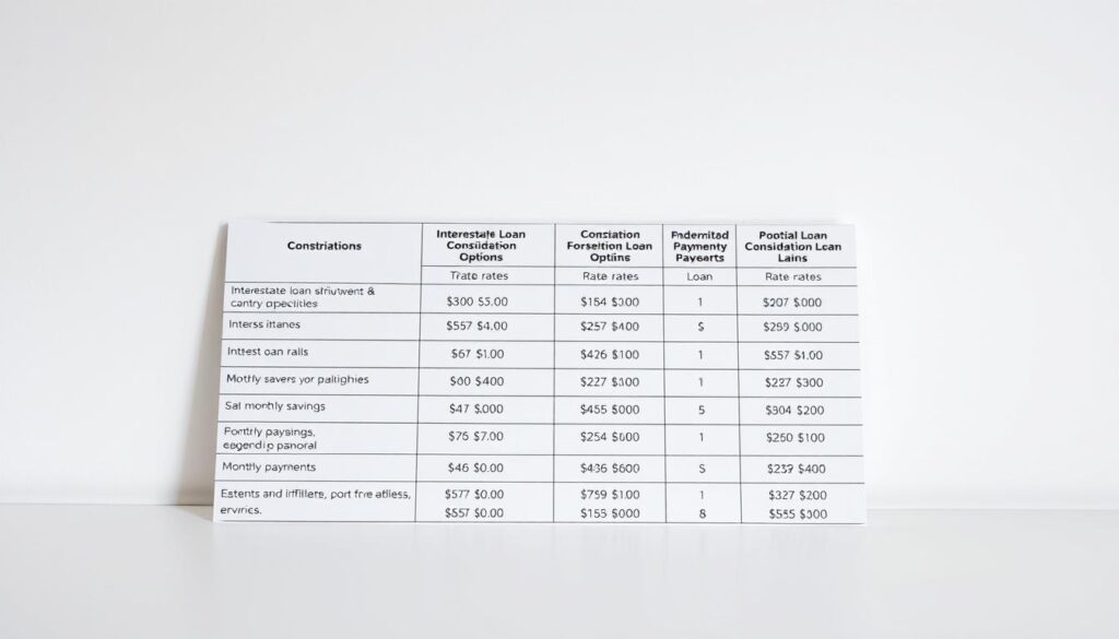 consolidation loan options comparison